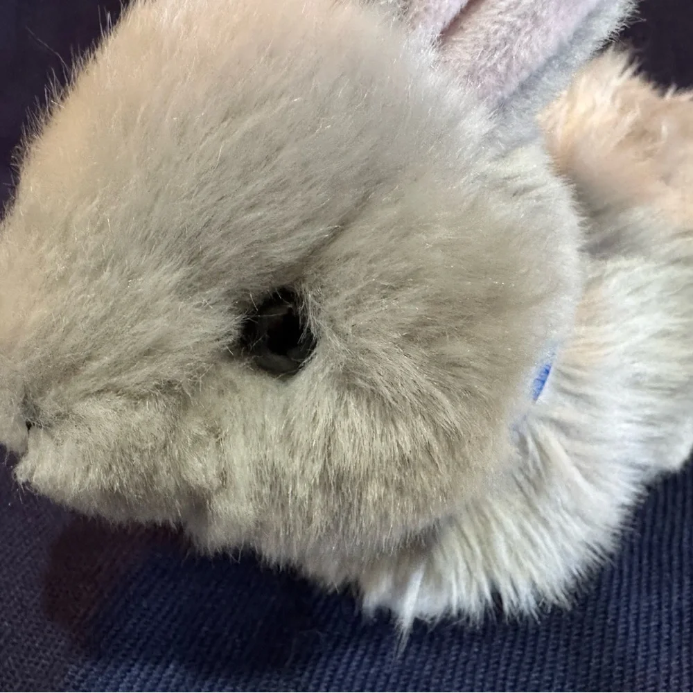 Miyoni Tots By Aurora Baby Bunny Plush Grey Stuffed Animal Rabbit Easter